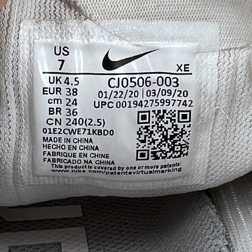 Nike Air Zoom Pegasus 37 Running Shoes CJ0506-003 White Tan Women Size 7 - Picture 12 of 12